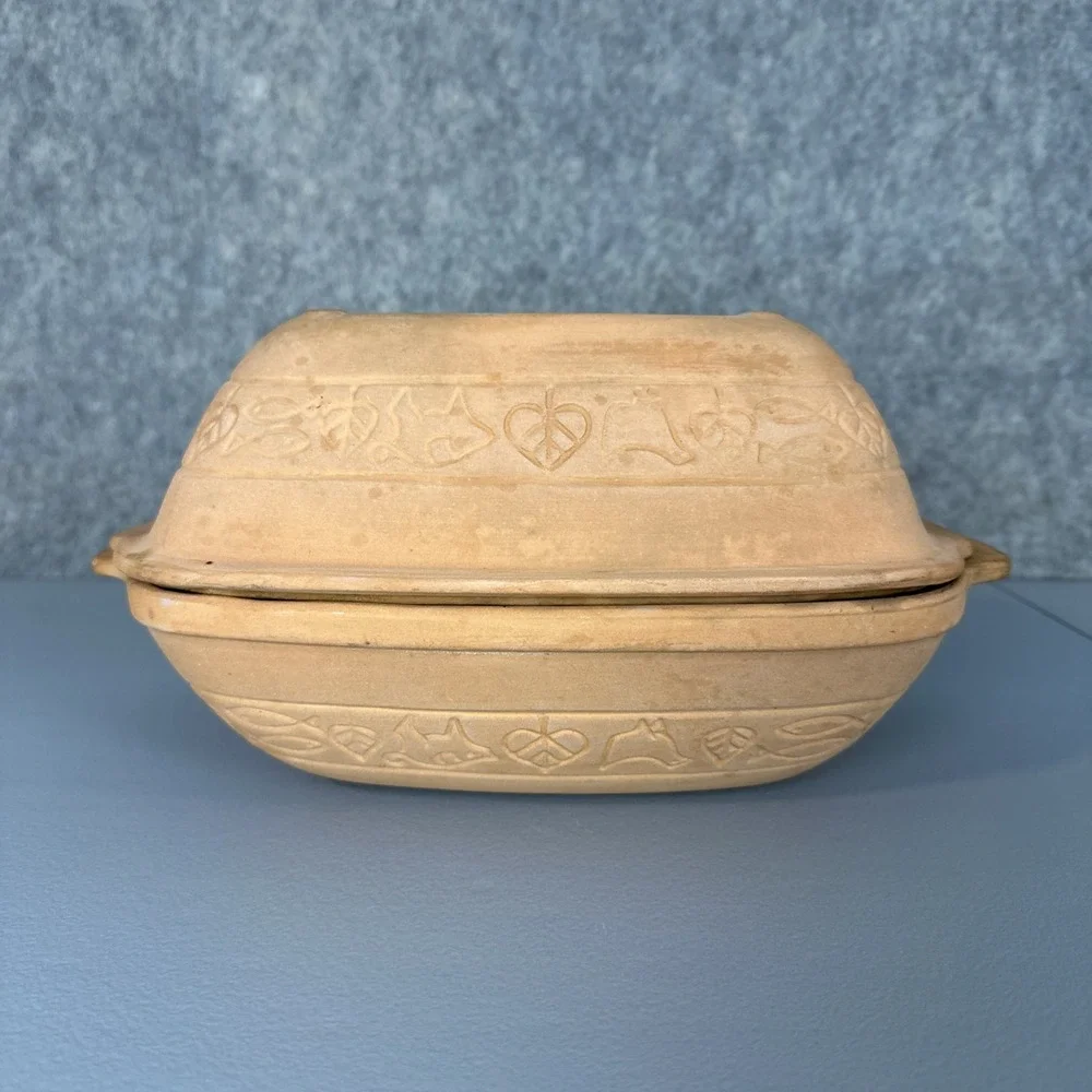 Romertopf 110 TerraCotta 10x7x6 Bread Clay Baker Roaster Dutch Oven Rico USA